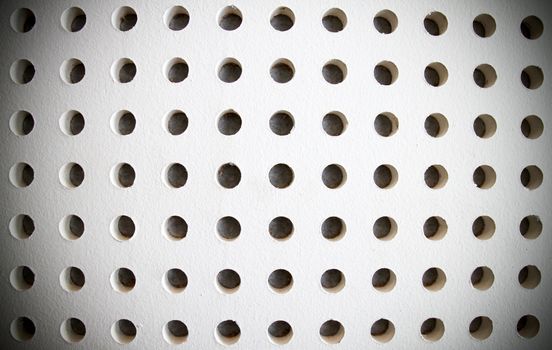 texture of dot on soundproof white wall