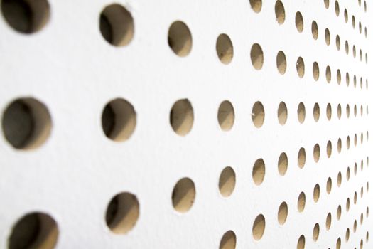 texture of dot on soundproof wall