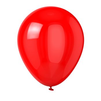 Balloon isolated on white background.