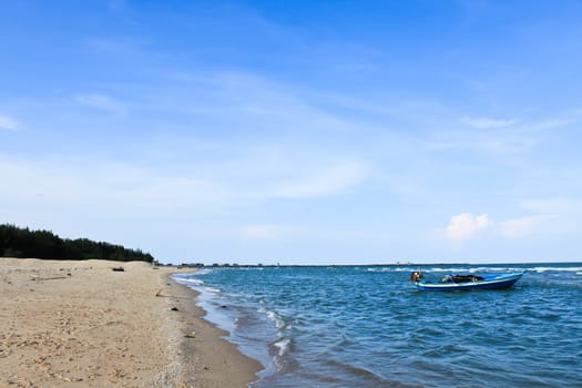 The front of the beach