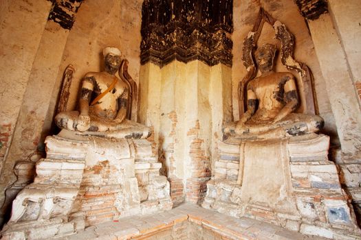 Image buddha in ayutthaya thailand 