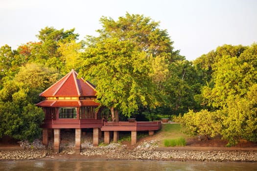 Thai house river side