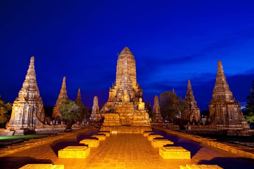 Wat Chaiwattanaram, the historical temple in Ayutthaya, Thailand