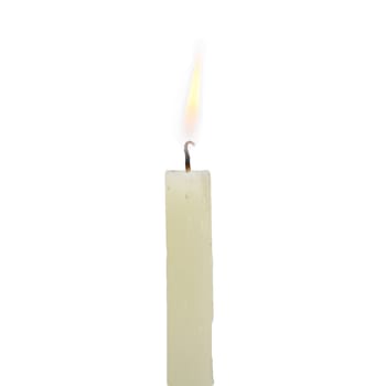 candle on a white background