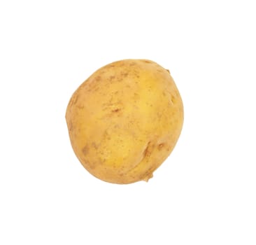 potato isolated on white background close up 