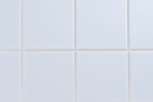 White porcelain tile wall close up background