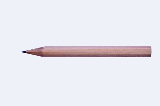 Beige pencil isolated on a white background