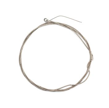 string on a guitar on a white background
