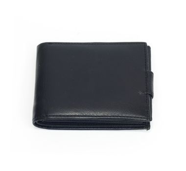 Black purse on a white background 