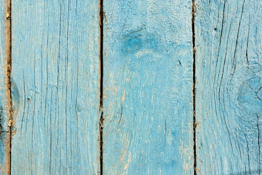 Close up of gray wooden fence panels 