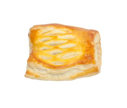 bun with sugar isolated on a white background