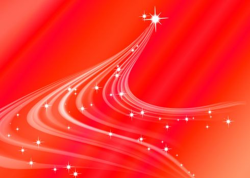 Abstract line texture red background