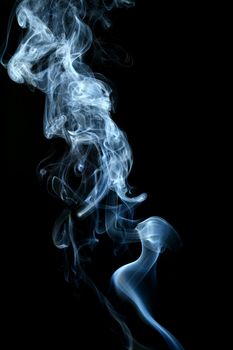 blue smoke abstract background close up