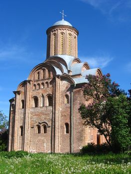 Beautiful church on a background of the blue sky