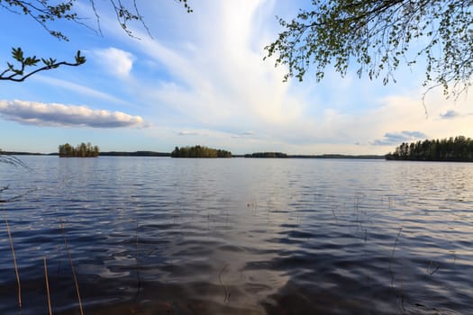 Blue Lake and Sky, wide-angle