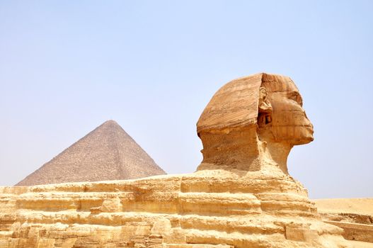 Famous site of Sphinx in Cairo,Egypt