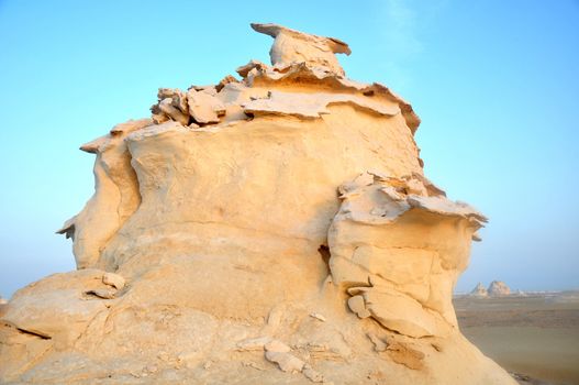 Landscape of the famous site of White Desert in Egypt