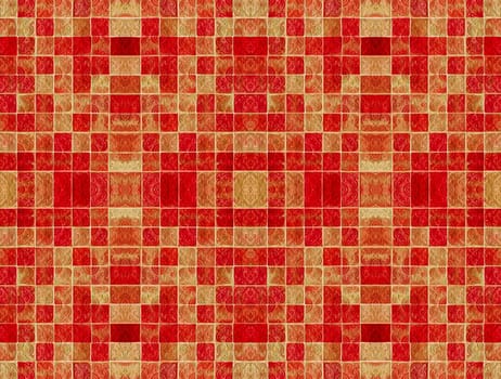 The vintage ceramic tiles wall decoration, retro background