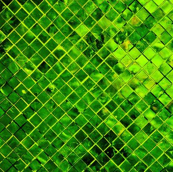 grunge green tile background, green background