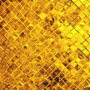 grunge gold tile background, gold background