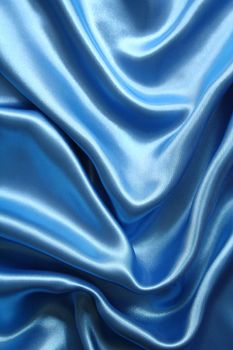 Smooth elegant dark blue silk can use as background 