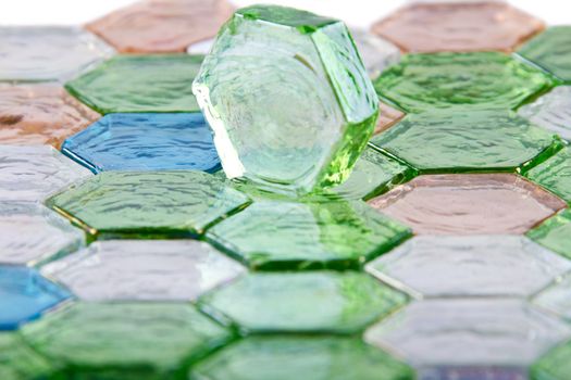 Glass stones, glass tiles, color, with design, multi colored, elegance