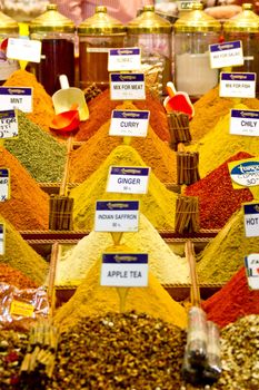 Bazar in Istanbul, Spices, Colorful, Orient