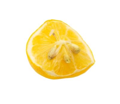 lemon on a white background