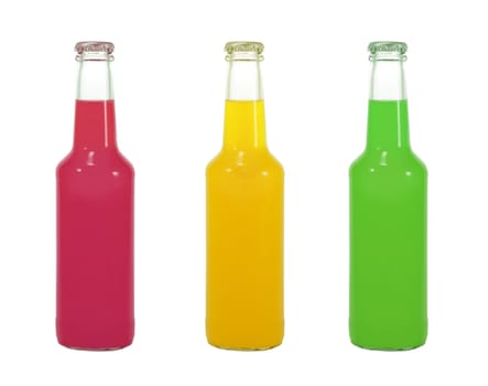 isolated alcohol bottle on white background