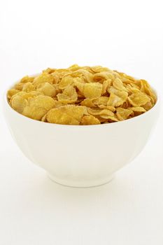 delicious and healthy  corn flakes, served in a beautiful French Cafe au Lait Bowl