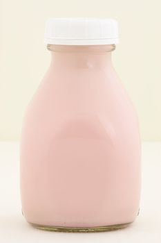 Delicious, nutritious and fresh Strawberry milk pint, made with organic real strawberry fruit 