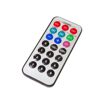 Old dirty remote isolated on white background