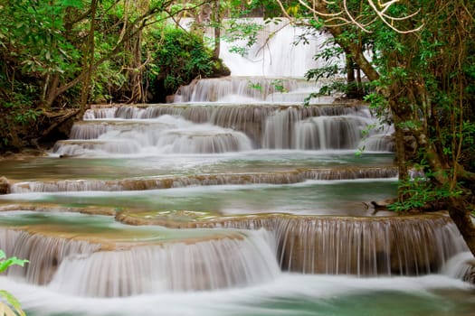 Deep forest Waterfall in Thailand