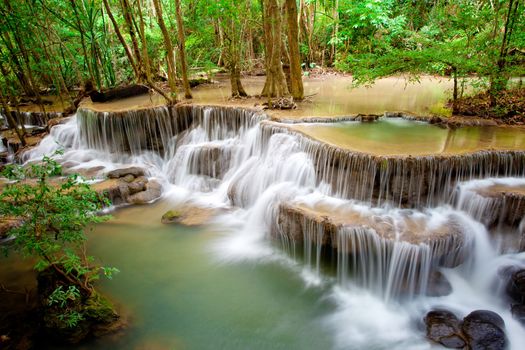 Deep forest Waterfall in Thailand
