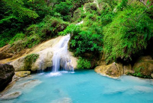 Deep forest Waterfall in Thailand