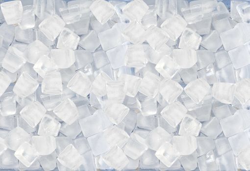 Background of ice cubes