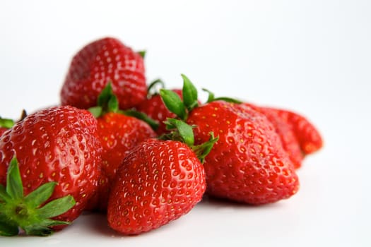 Strawberry on white background