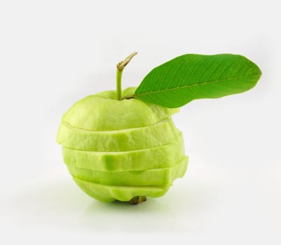 Fresh of Guava fruit on white background