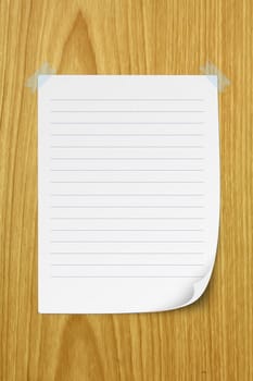 Blank note paper