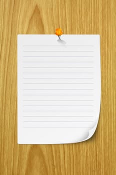 Blank note paper