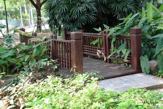 Old wooden bridge