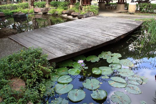 Old wooden bridge