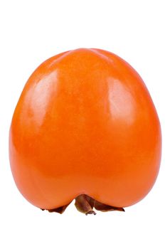 Persimmon isolated on white background close up