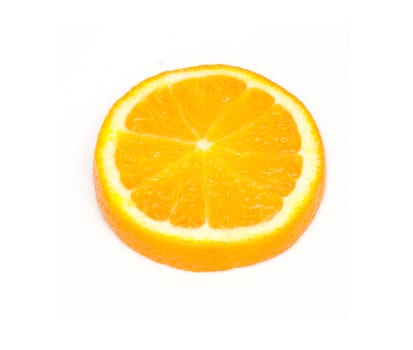 Slice of orange. isolated on white. 