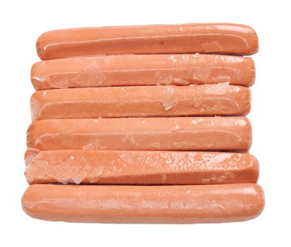 sausage with ice