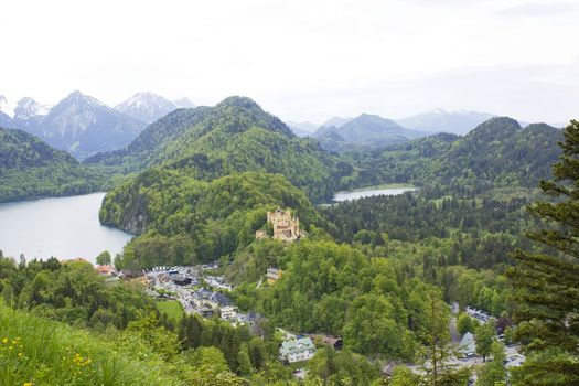 German Hohenschwangau Castle in Bavaria 