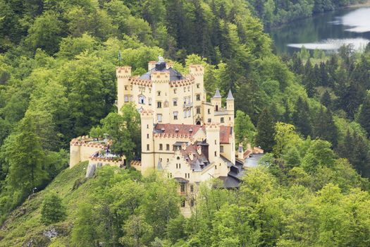 German Hohenschwangau Castle in Bavaria 