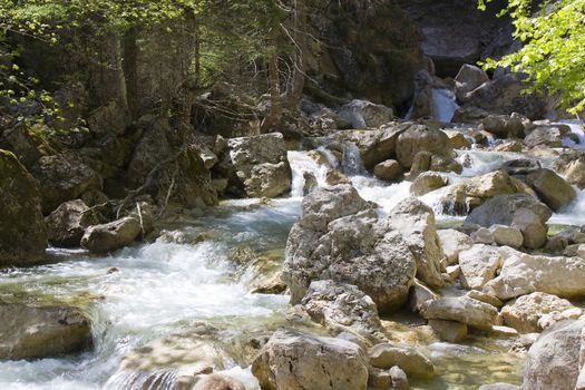 "P�llatschlucht" near the castle "Neuschwanstein" in Bavaria 