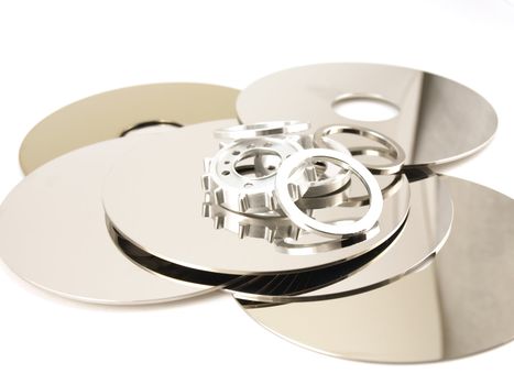 Disks with details of hard drive