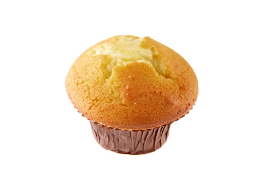 Muffin on a white background